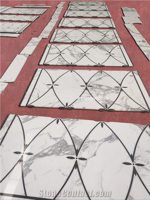 Calacatta Carrara Marble For Waterjet Marble Pattern