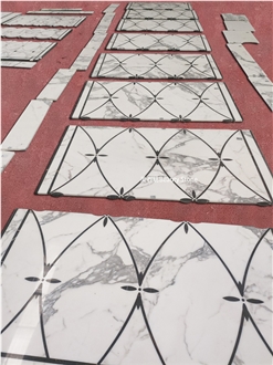 Calacatta Carrara Marble For Waterjet Marble Pattern