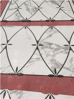 Calacatta Carrara Marble For Waterjet Marble Pattern