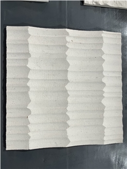 Carving Limestone Irregular Line For 3D Wall Decor Panels