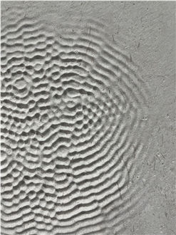 Carving Limestone Irregular Line For 3D Wall Decor Panels