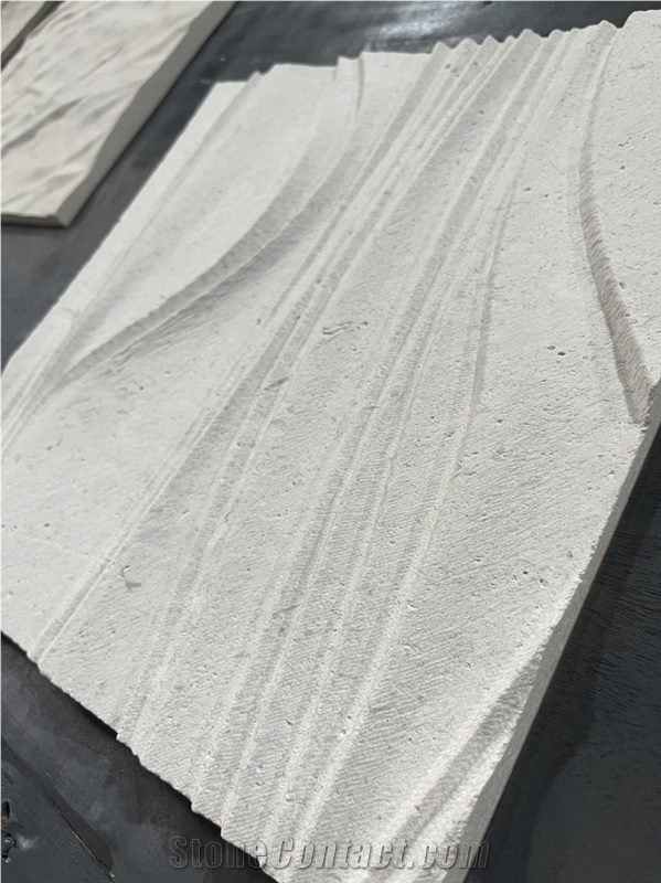 Carving Product Natural Limestone 3D Wall Decor Panels