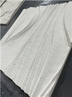 Carving Product Natural Limestone 3D Wall Decor Panels