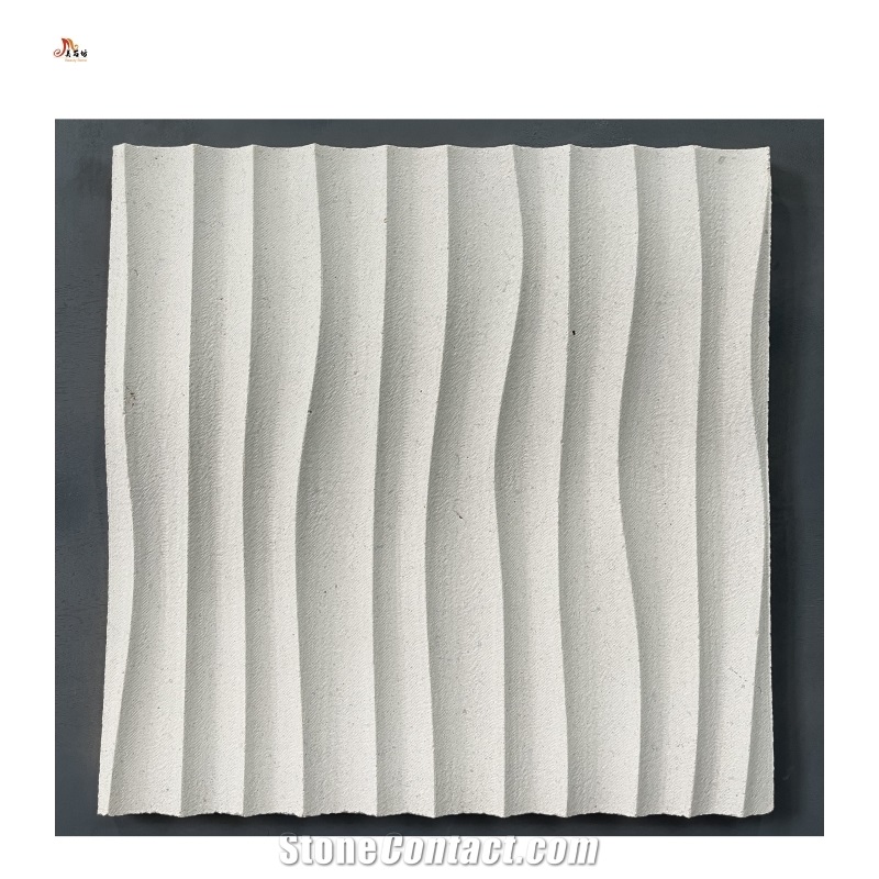 Carving Product Natural Limestone 3D Wall Decor Panels