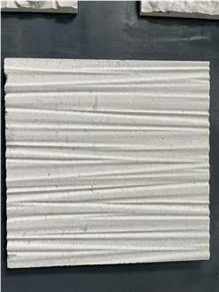 CNC Wave Design Limestone Home Decor Panels