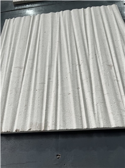 CNC Wave Design Limestone Home Decor Panels