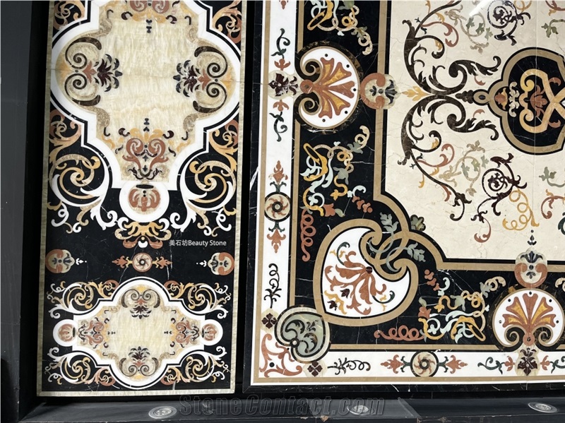 Complex Craftsmanship Waterjet Medallions Pattern Decoration