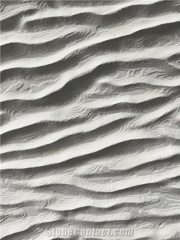 Irregular Ripple Design Carved 3D Wall Decor Panels