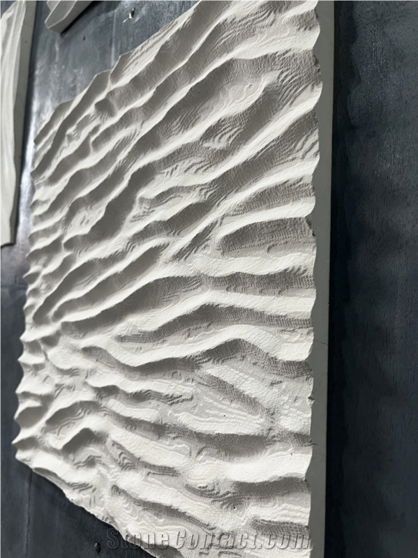 Irregular Ripple Design Carved 3D Wall Decor Panels