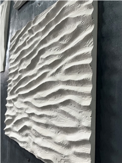 Irregular Ripple Design Carved 3D Wall Decor Panels
