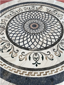 Luxury Complex Classic Waterjet Medallions Pattern Design
