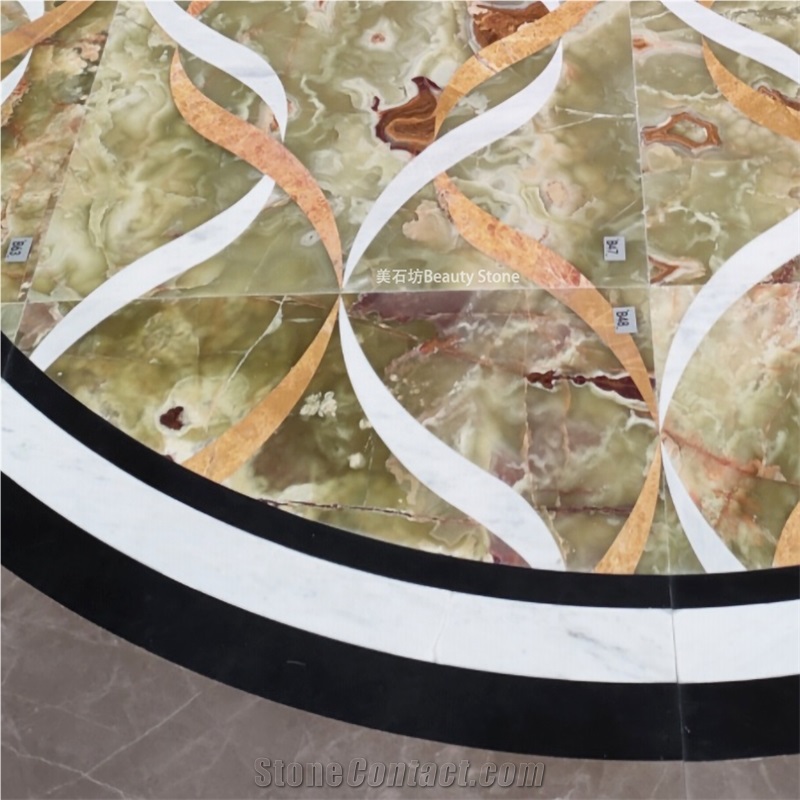 Onyx Colored Ribbon Design Water Jet Pattern