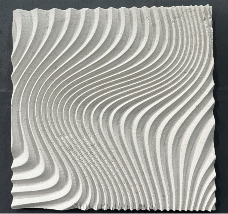 Outside Limestone Building Stones CNC Wall Panel