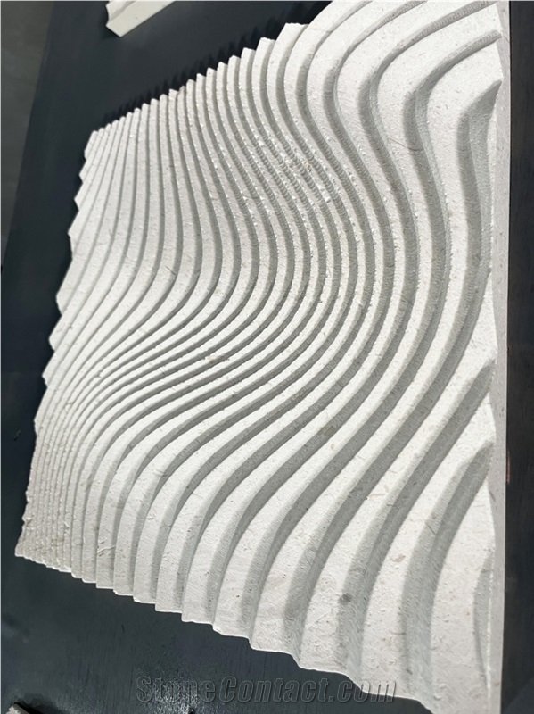 Outside Limestone Building Stones CNC Wall Panel
