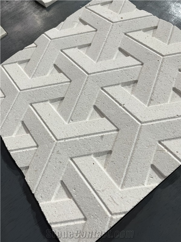Outside Limestone Building Stones CNC Wall Panel