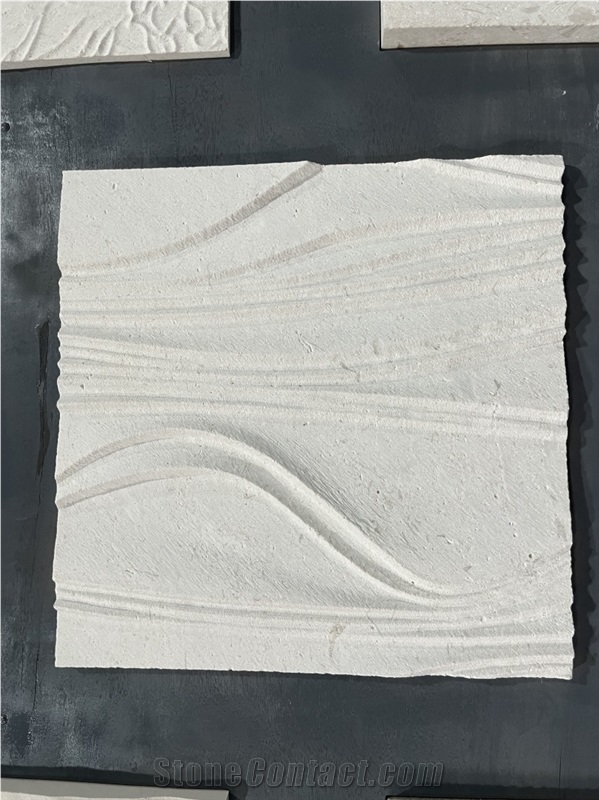 Regular Limestone Design For Exterior 3D Wall Decor Panels