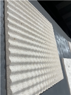 Regular Wave Limestone  Home Decor Panels