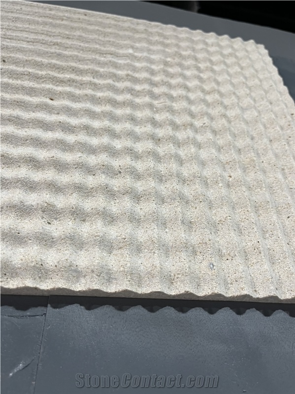 Regular Wave Limestone  Home Decor Panels