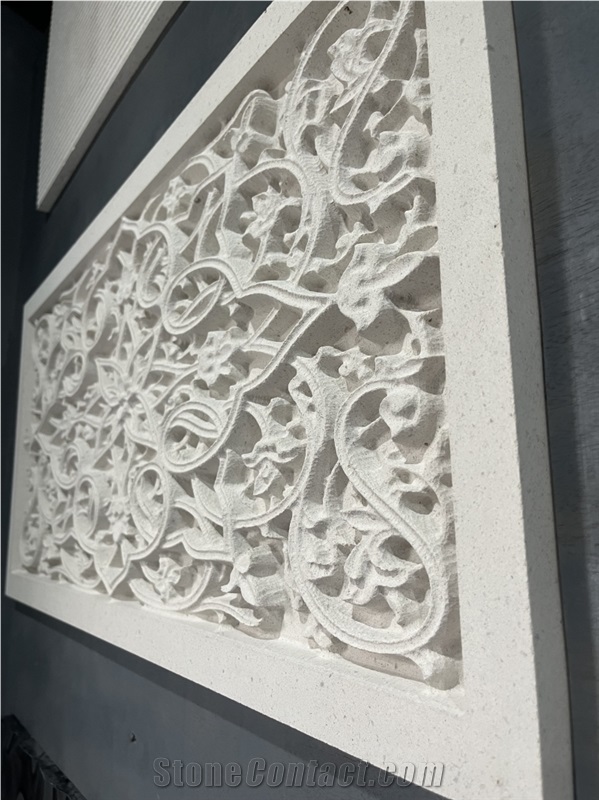 Skilled Carving  Limestone 3D Wall Decor Wall Relief