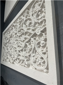 Skilled Carving  Limestone 3D Wall Decor Wall Relief