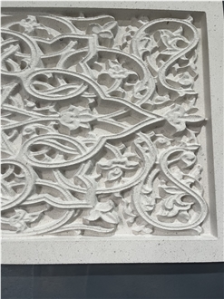 Skilled Carving  Limestone 3D Wall Decor Wall Relief
