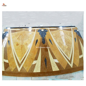 Waterjet Pattern For Public Floor Decoration Inlay Medallion