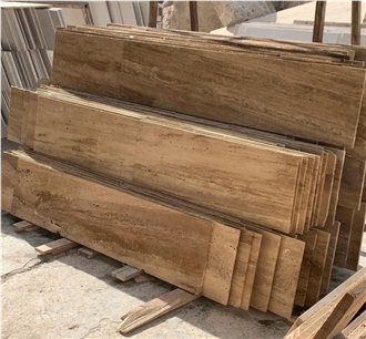 Durango Chocolate Travertine Slabs, Tiles