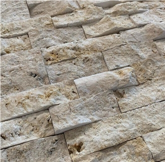 Zebra Travertine Ledge Stone Wall Cladding Panels