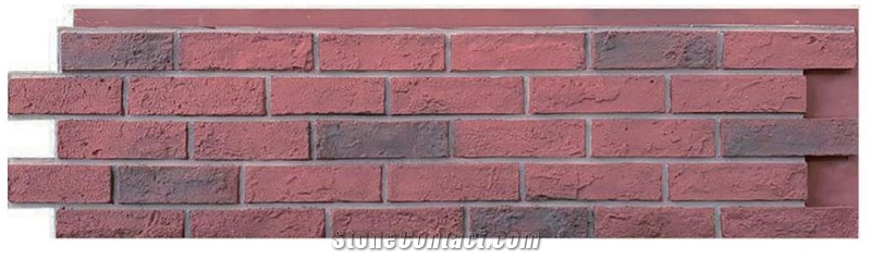 Cultural Brick SW-5016(Dark Brown Red)  Faux Stone Veneer