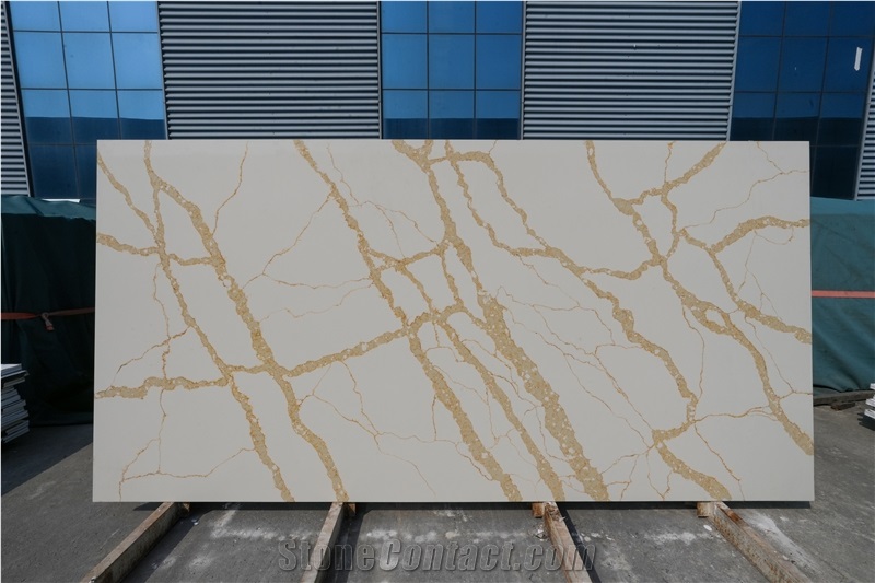 F002 CALACATTA Quartz Slabs