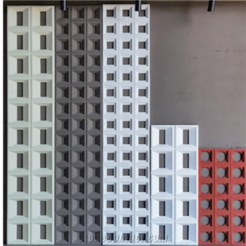 Large Long Lattice Polyurethane Faux Stone Panels