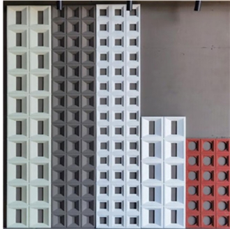 Large Long Lattice Polyurethane Faux Stone Panels