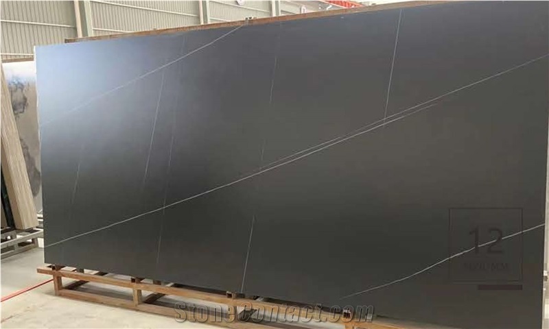 STRAIGHT GRAIN BLACK  Sintered Stone Slabs