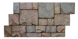 Wall Stone -FPC-8011 Ripe Grapefruit Red Faux Stone Veneer