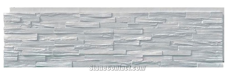 Wood Grain Stone SW-5061(Victoria White)  Faux Stone Veneer