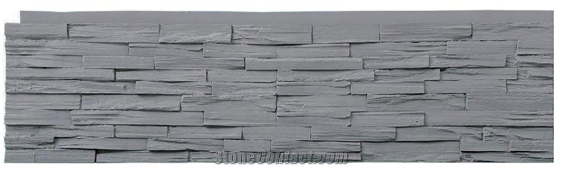Wood Grain Stone SW-5063(Signal Gray)  Faux Stone Veneer