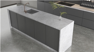 YL22358S  CALACATTA Printed Quartz Slabs