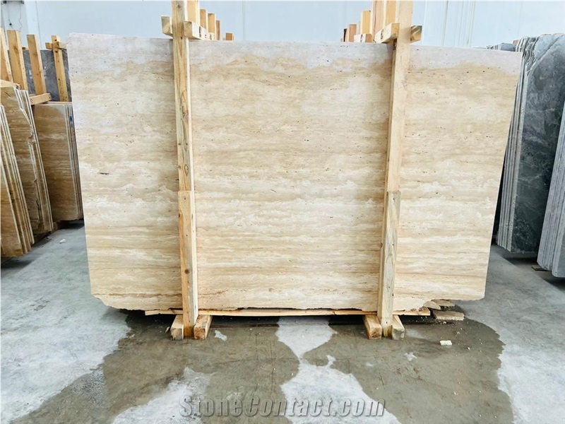 Classic Travertine Vein Cut Slabs