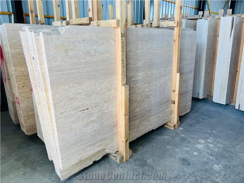 Classic Travertine Vein Cut Slabs
