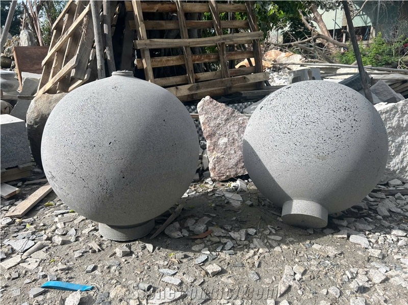 Lavastone Structure - Ball Bollards