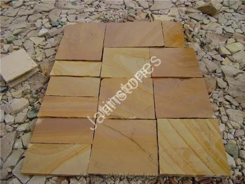 Desert Yellow Sandstone Pavement Tiles