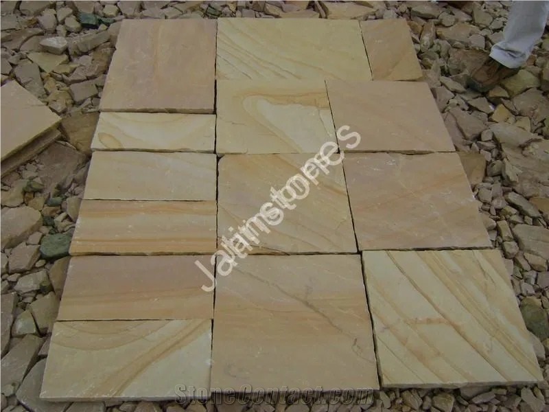 Desert Yellow Sandstone Pavement Tiles
