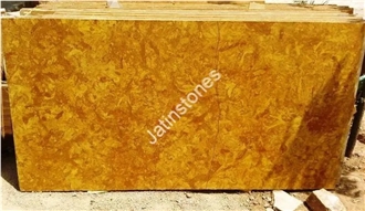 Flowery Gold Limestone Slab & Tiles