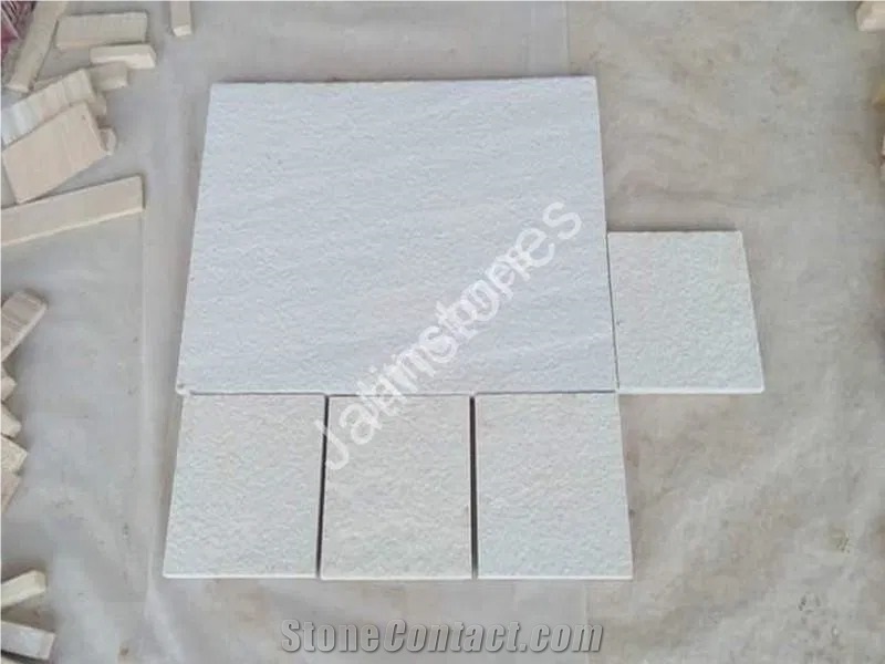 Mint White Sandstone Slabs & Tile