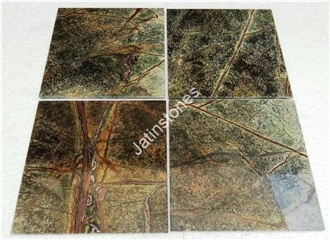Rain Forest Green Marble Slabs &  Tile