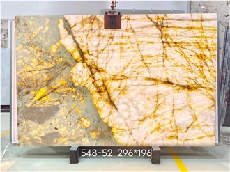 Backlight Big Crystal Patagonia Quartzite Slab Tiles