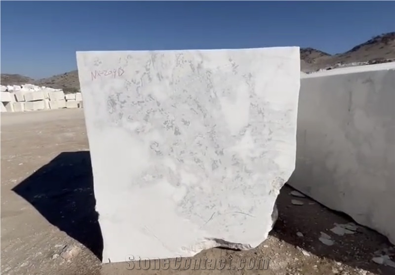 White Oyster Marble Blocks