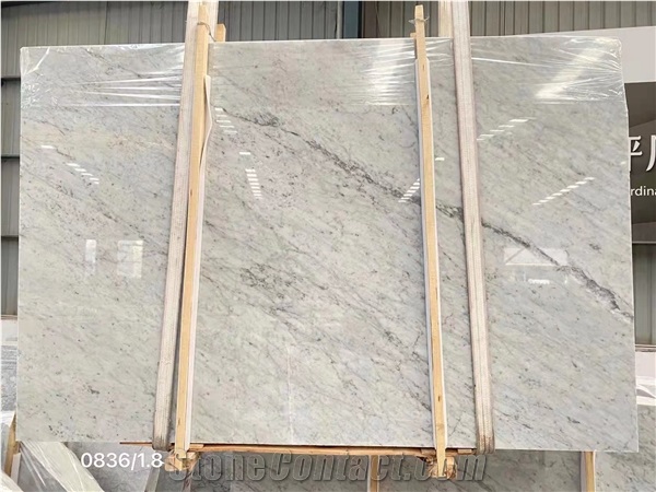 Bianco Carrara White CD Marble Slabs A Grade
