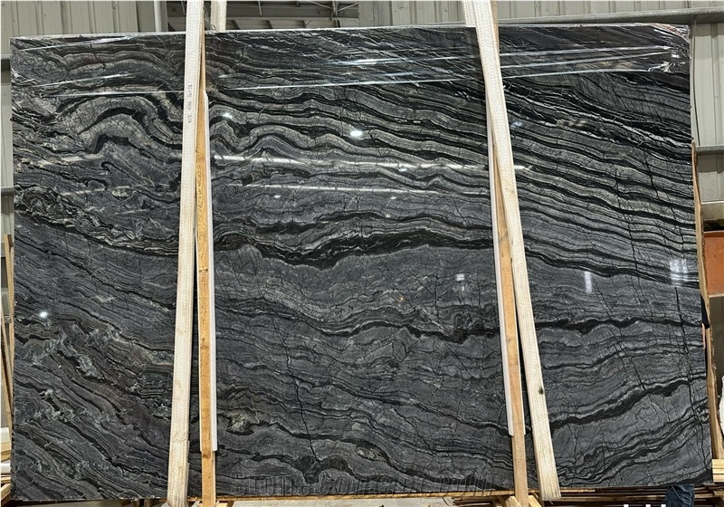Black Forest Marble Slabs Chinese Black Color Marble
