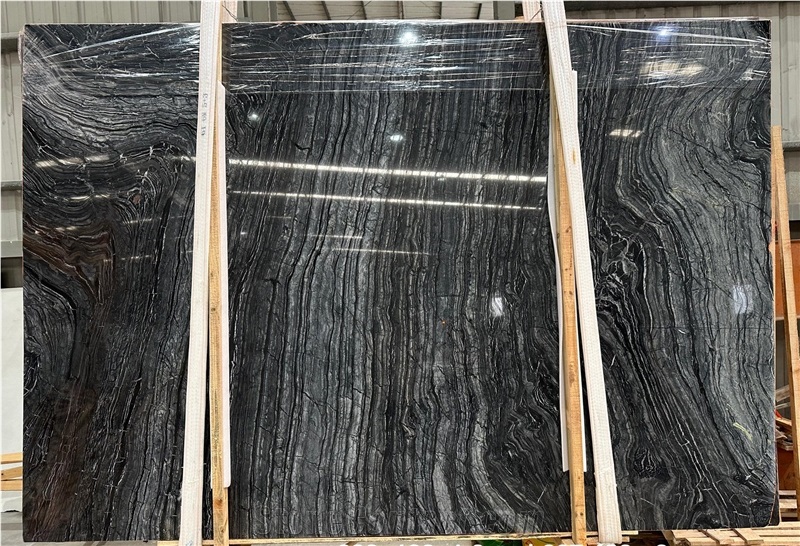 Black Forest Marble Slabs Chinese Black Color Marble